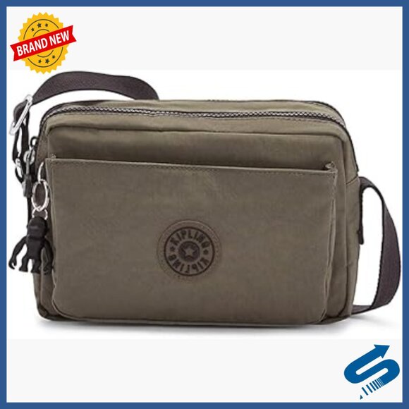 Medium Crossbody Sling Bag Lightweight Nylon Adjustable Strap Multi-Pocket
